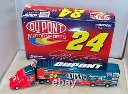 164 Action 2001 #24 Dupont Flames Hauler Truck Jeff Gordon Color Chrome 1/204