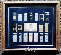 1984 Los Angeles Olympics Lighters (18) Framed Limited Edition Commemorative Set