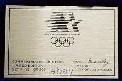 1984 Los Angeles Olympics Lighters (18) Framed Limited Edition Commemorative Set