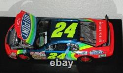 1996 Jeff Gordon #24 Dupont Dover Win Dual Autographed Liquid Color Car#85/96