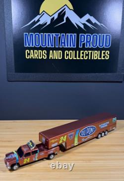 1998 JEFF GORDON DUPONT CHROMALUSION 164 SCALE DUALLY withTRAILER LIMITED EDITION