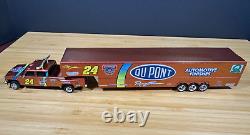 1998 JEFF GORDON DUPONT CHROMALUSION 164 SCALE DUALLY withTRAILER LIMITED EDITION