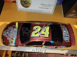 1998 Jeff Gordon #24 Dupont/All-Star QUAD AUTOGRAPHED 124 Monte Carlo