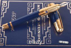 1998 Nuevo Mundo Limited Edition S. T. Dupont 481892M Sapphire Fountain Pen