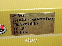 2006 Jeff Gordon #24 DuPont Foose Custom AUTOGRAPHED 124 ELITE Action NASCAR