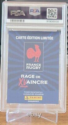 2023 Panini Rugby Antoine Dupont Rage De Xvaincre- Limited Edition PSA NM-MT 7