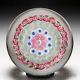Baccarat Dupont Open Concentric Millefiori Glass Art Paperweight
