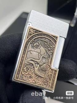 Brand-new S. T. Dupont Limited Edition Silver Skull Inflatable Lighter