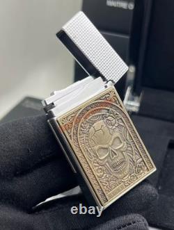 Brand-new S. T. Dupont Limited Edition Silver Skull Inflatable Lighter