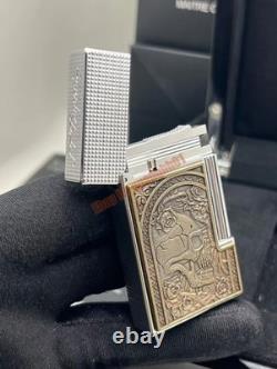 Brand-new S. T. Dupont Limited Edition Silver Skull Inflatable Lighter