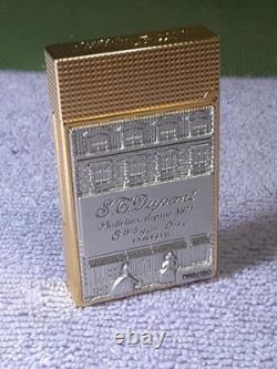 Chapado-Vapo Gold Silver W-Double Burner Gas Lighter Limited Edition Used