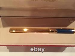 DuPont Europa Gold & Blue Fountain Pen Limited Edition 1993