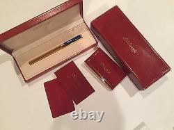 DuPont Europa Gold & Blue Fountain Pen Limited Edition 1993