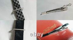 Dupont D Logo Stripe Line Tie Pin Silver Gold Rare Limited Edition