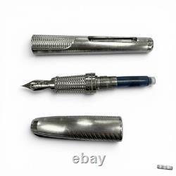 Dupont James Bond 007 Limited Edition Fountain Pen 18K F Nib Silver
