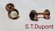 Dupont Reflection Reversible Cufflinks Shell Black Pink Bronze Limited Edition