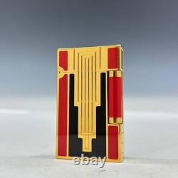 Dupont STDupont Line 2 Art Deco Lighter, Limited Edition Gold, Red, and Black