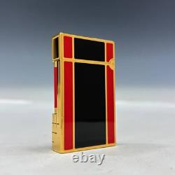Dupont STDupont Line 2 Art Deco Lighter, Limited Edition Gold, Red, and Black