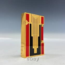 Dupont STDupont Line 2 Art Deco Lighter, Limited Edition Gold, Red, and Black