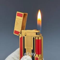 Dupont STDupont Line 2 Art Deco Lighter, Limited Edition Gold, Red, and Black