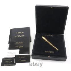 Extremely beautiful Dupont Limited Edition Pharaoh Fountain Pen with 18K M nib l
