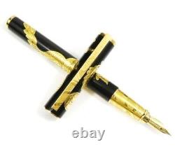 G1840 Dupont Dragon Limited Edition Fountain Pen Of 888 18K 750M Gold Black