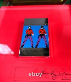 Genuine, Limited Edition S. T. Dupont Warhol Elvis Line 2 Lighter #754/1964