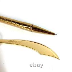 Import duty included S. T. Dupont Pirates of Caribbean Gold Metal Ballpoint Pen &