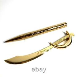 Import duty included S. T. Dupont Pirates of Caribbean Gold Metal Ballpoint Pen &