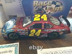 Jeff Gordon 1/24 2005 #24 Dupont Performance Alliance color chrome Autographed