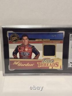 Jeff Gordon 2005 Press Pass Premium Hot Threads SGC Graded 9 Number 1/1