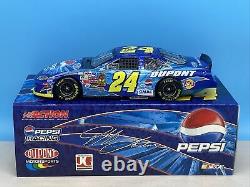 Jeff Gordon Autographed 2004 Pepsi DuPont Clear Window Bank 1/24 Diecast NASCAR