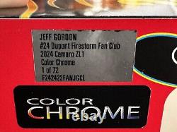 Jeff Gordon Autographed #24 DuPont Firestorm Fan Club Color Chrome 2024 1/24