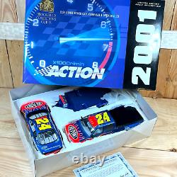 Jeff Gordon Dupont Chevy #24 Action 124 Diecast NASCAR Crew Cab & Open Trailer