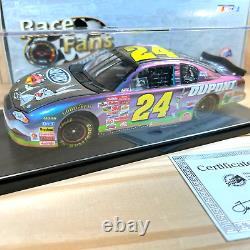 2001 Jeff Gordon Dupont Platinum For Race Fans Only 1/24 1 of 624 NEW 