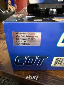 Jeff Gordon Dupont Nicorette Chevy 07 Talladega COT Win 1 of 3192 1/24 Diecast
