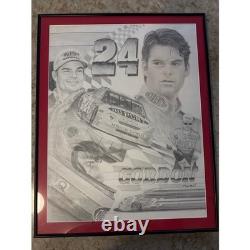 Jeff Gordon NASCAR #24 DuPont Framed Limited Edition Print 165/2400 22x18 Art