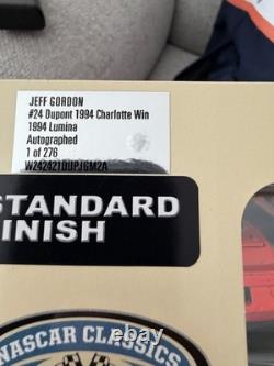 Jeff Gordon-Ray Evernham Signed #24 Dupont 1994 Charlotte Win Lumina 124 Scale