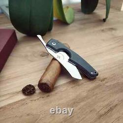 Les Fines Lames Le Petit Cigar Cutter Folding Knife Carbon Fiber Limited Edition