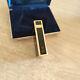 Lighter Dupont Black Laque De Chine Gold Plated Limited Edition Chinese Letter