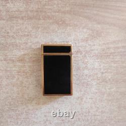 Lighter Dupont Black Laque De Chine Gold Plated LIMITED EDITION Chinese letter