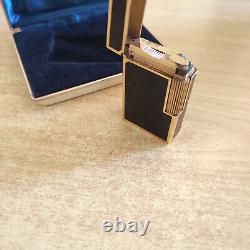 Lighter Dupont Black Laque De Chine Gold Plated LIMITED EDITION Chinese letter