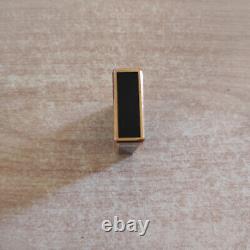 Lighter Dupont Black Laque De Chine Gold Plated LIMITED EDITION Chinese letter