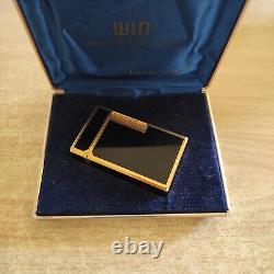 Lighter Dupont Black Laque De Chine Gold Plated LIMITED EDITION Chinese letter