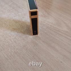 Lighter Dupont Black Laque De Chine Gold Plated LIMITED EDITION Chinese letter