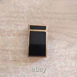 Lighter Dupont Black Laque De Chine Gold Plated LIMITED EDITION Chinese letter