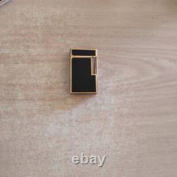 Lighter Dupont Black Laque De Chine Gold Plated LIMITED EDITION Chinese letter