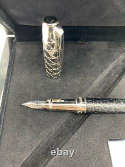 Limited Edition S T Dupont Alligator Palladium Fountain Pen XL