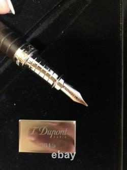Limited Edition S T Dupont Alligator Palladium Fountain Pen XL