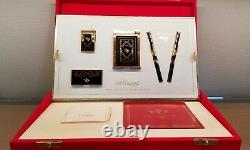 Limited Edition S. T. Dupont Teatro Black Lacquer Five Piece Collector Set 10/250